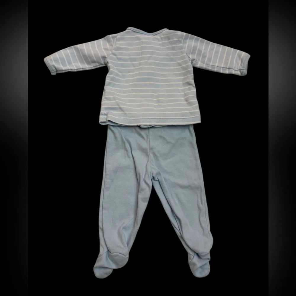 Carter's Light Blue Striped Baby Set